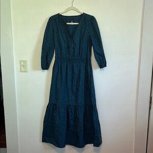 Joules Midi Long-sleeve Star Dress